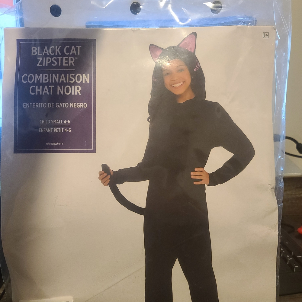 Kids Black Cat Halloween Costume